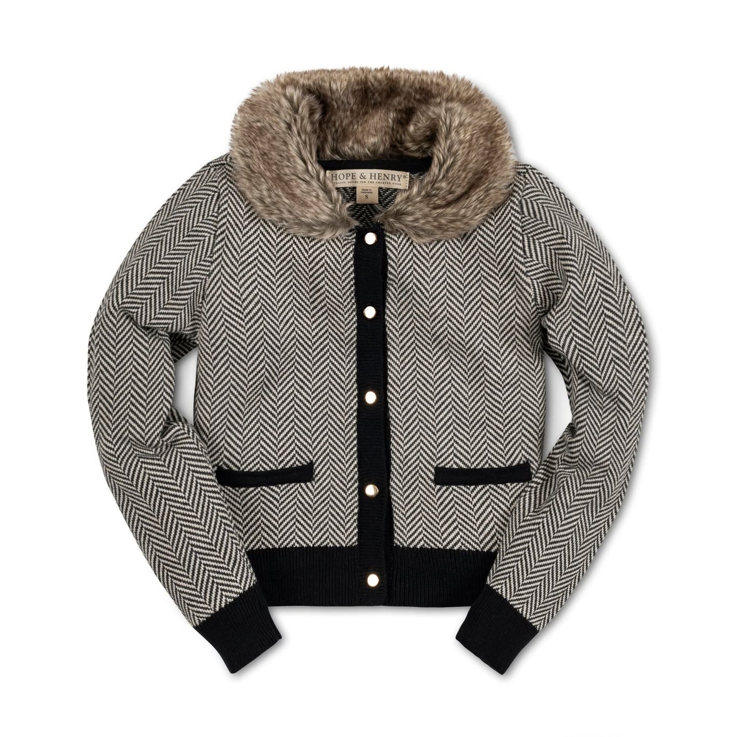 Organic Faux Fur Cardigan & Skirt Set