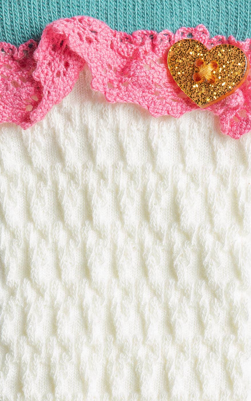 Marshmallow Sassy Socks