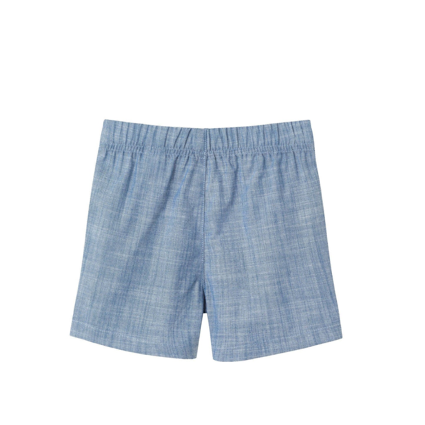 3-Piece Button-down & Short Set | Blue Plaid