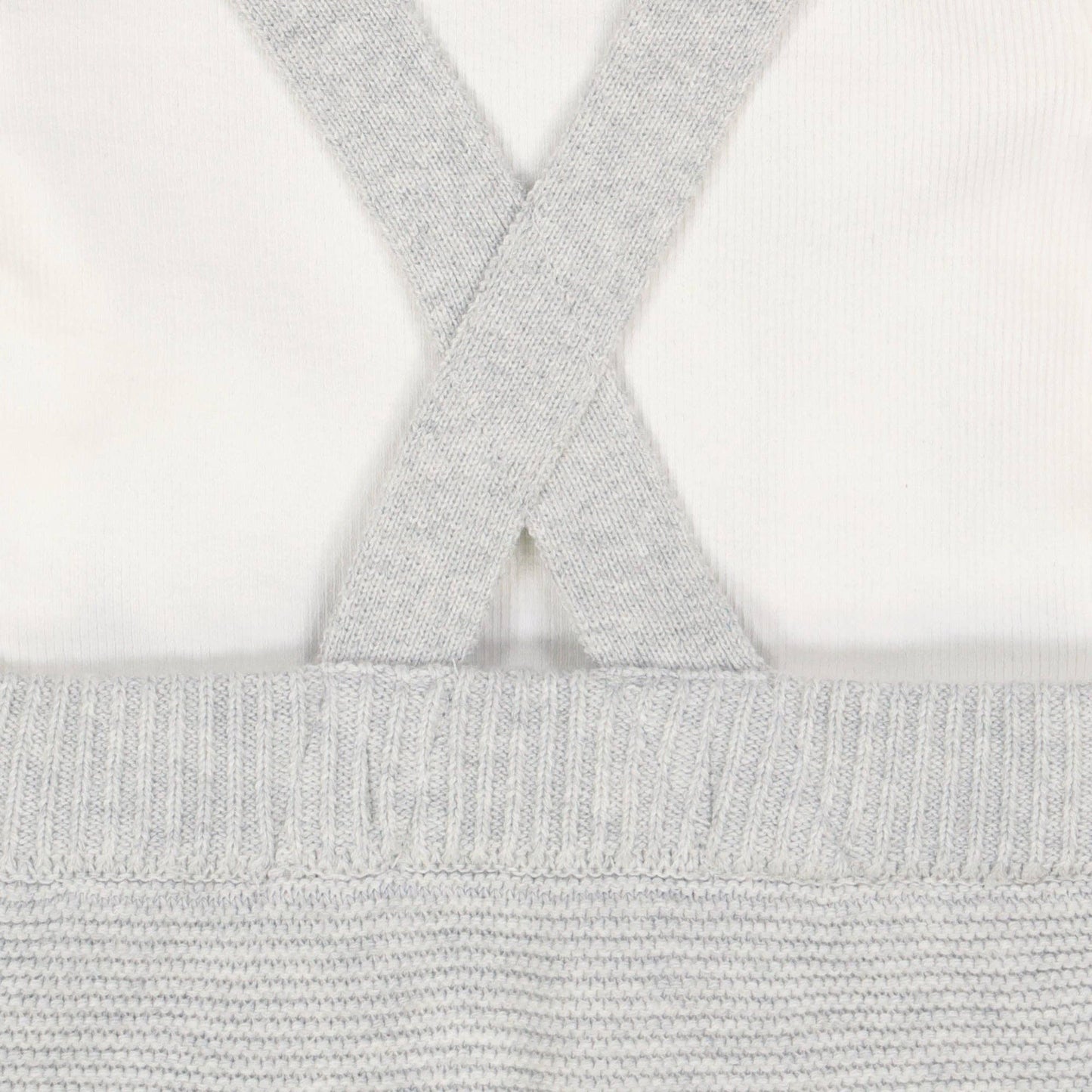 Rib Bodysuit & Sweater Overall Set