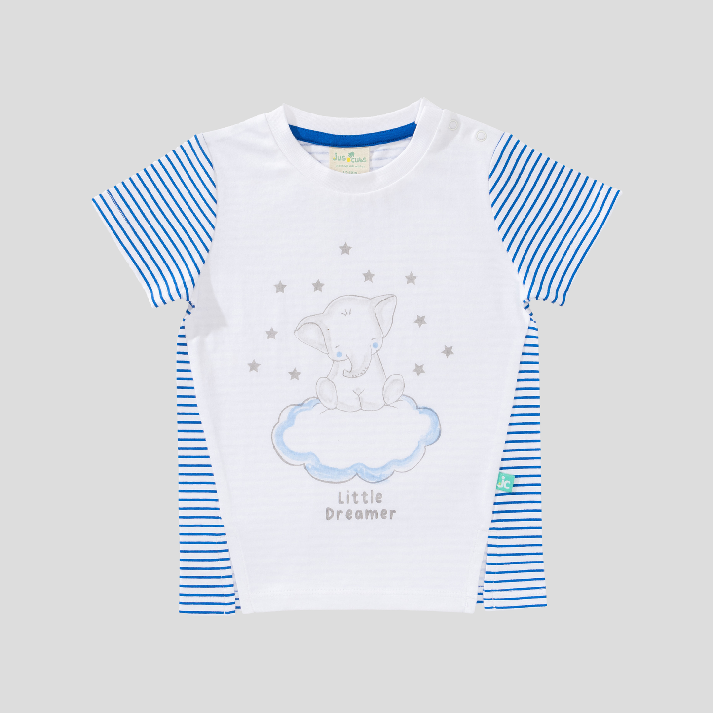 Elephant Printed Tee and Shorts Set