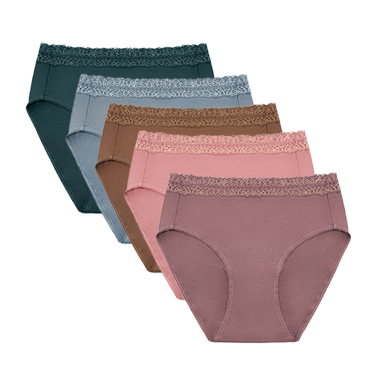 High-Waisted Postpartum Recovery Panties -Dusty Hues