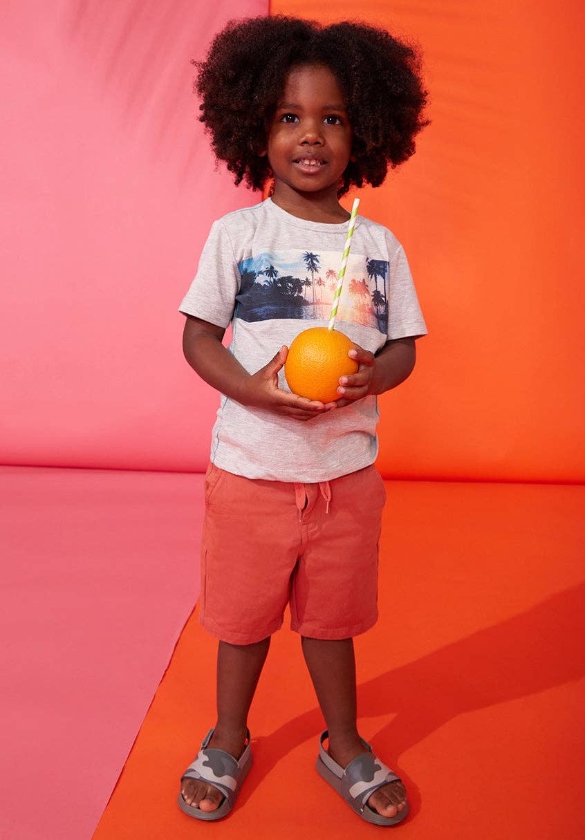 Drawcord Chino Shorts – Apricot