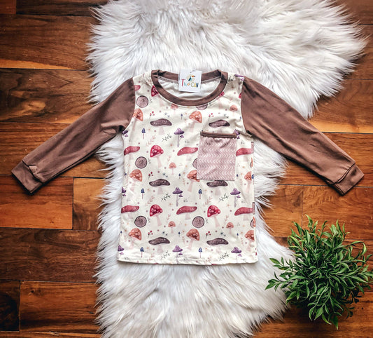 Moody Mushroom Pocket Tee