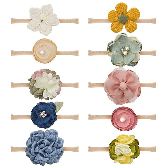 Thin Flower Headbands