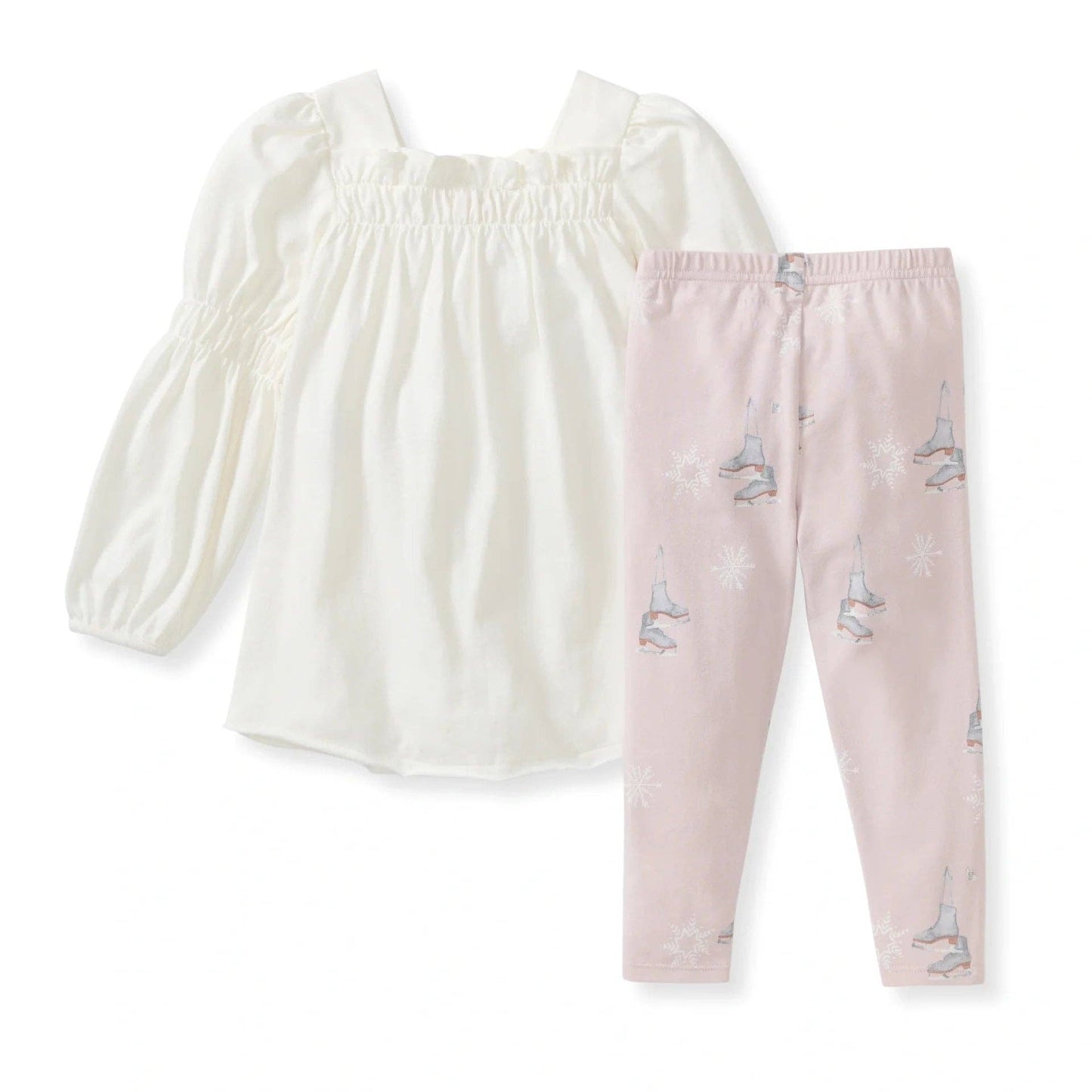 Ice Skates Organic Tunic & Pants Set