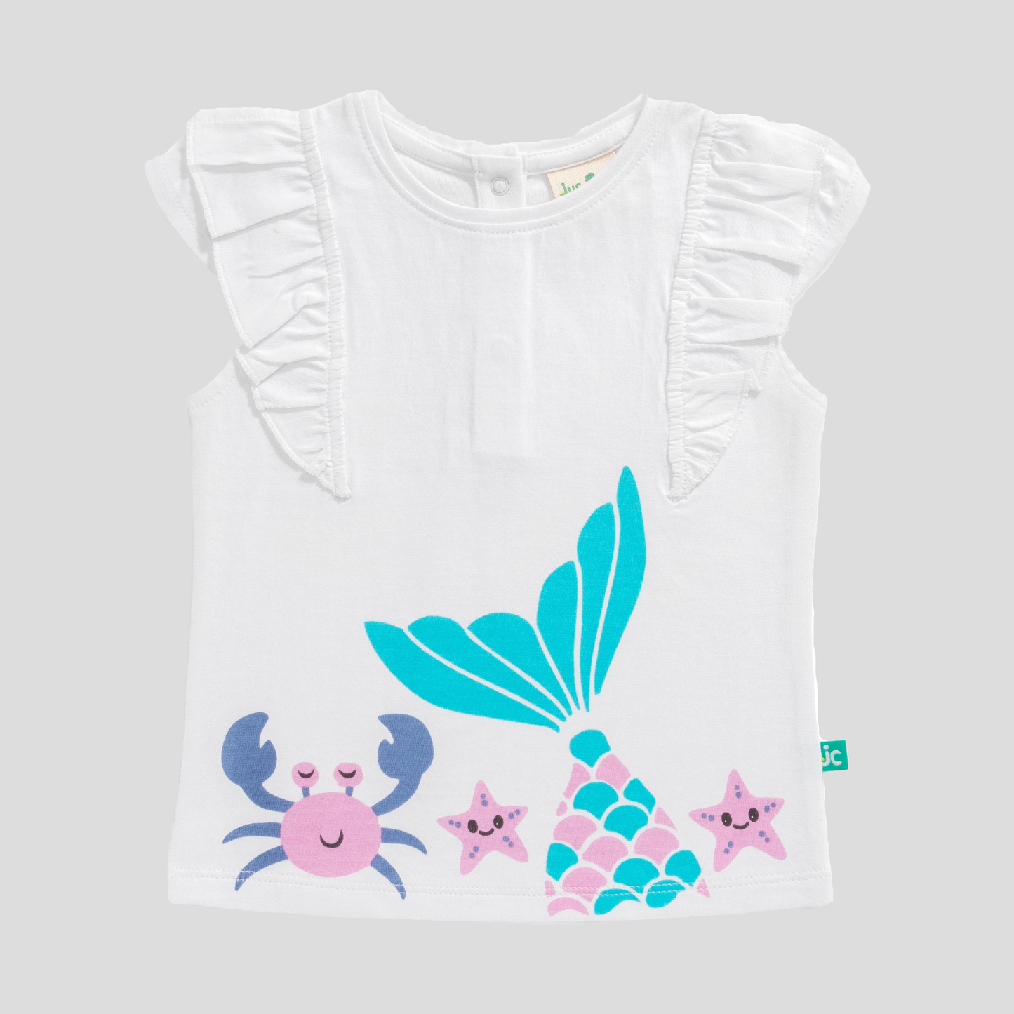 Mermaid Ruffled Tee & Shorts Set