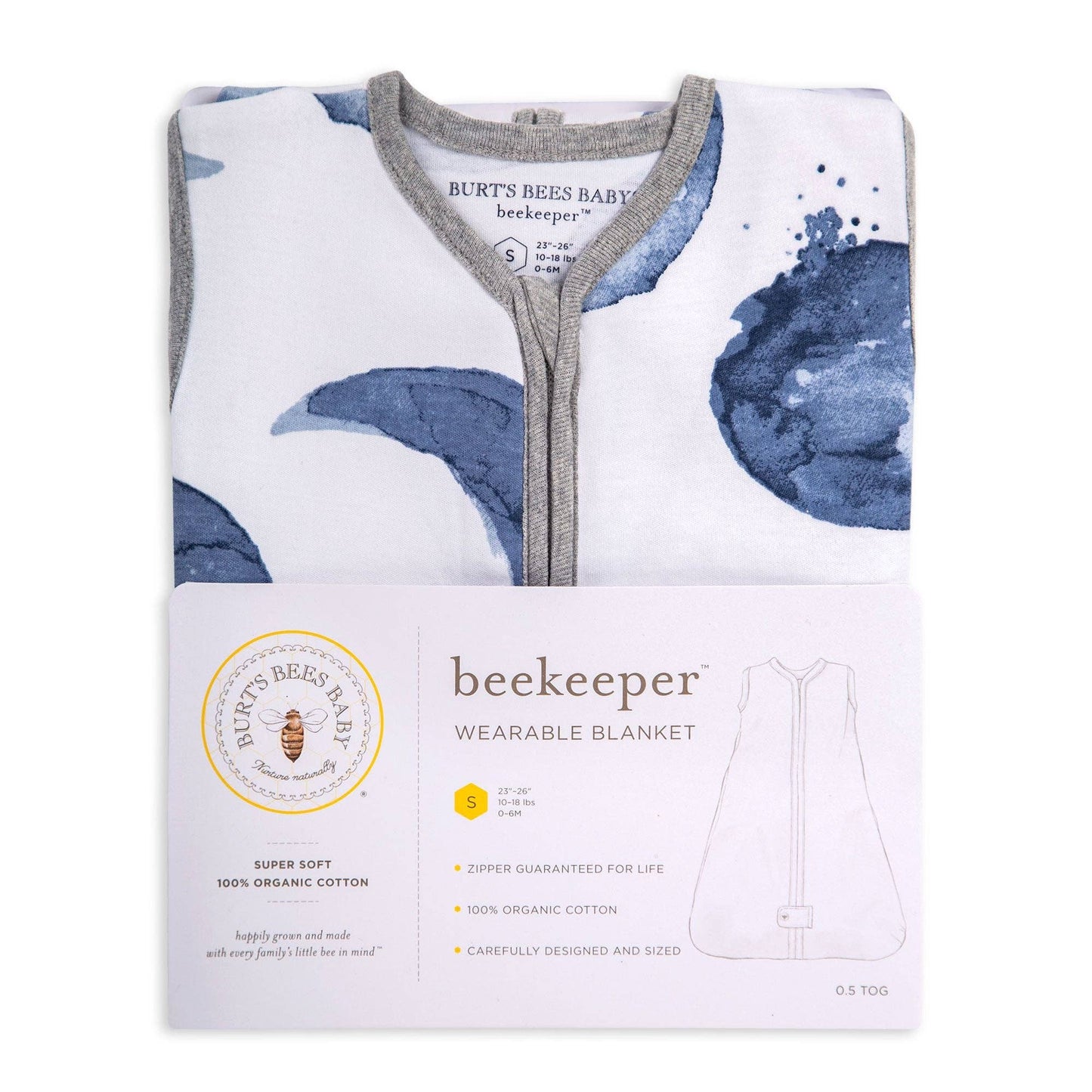 Hello Moon! Organic Beekeeper™ Wearable Baby Sleep Sack
