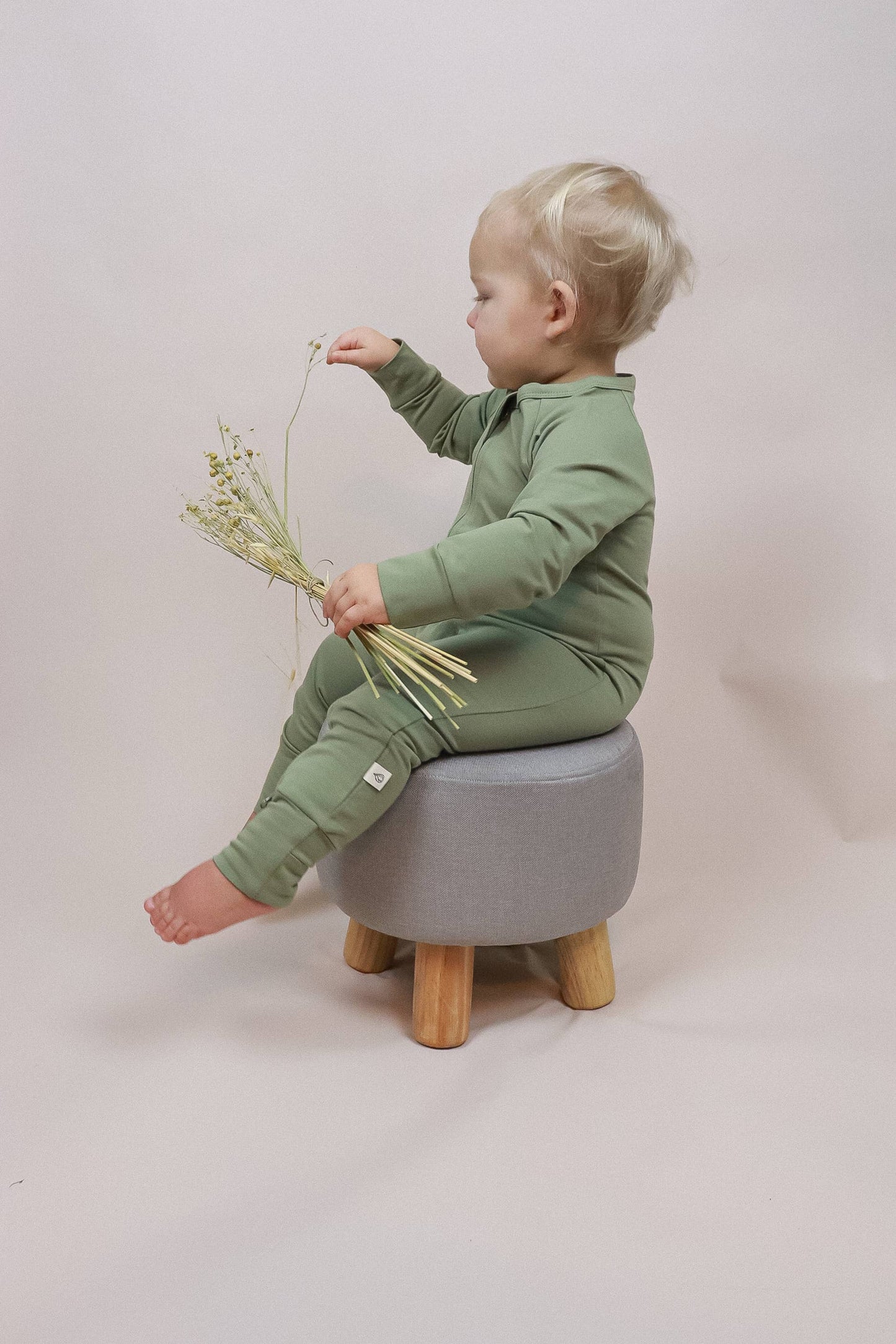 Soft Fern Baby Romper
