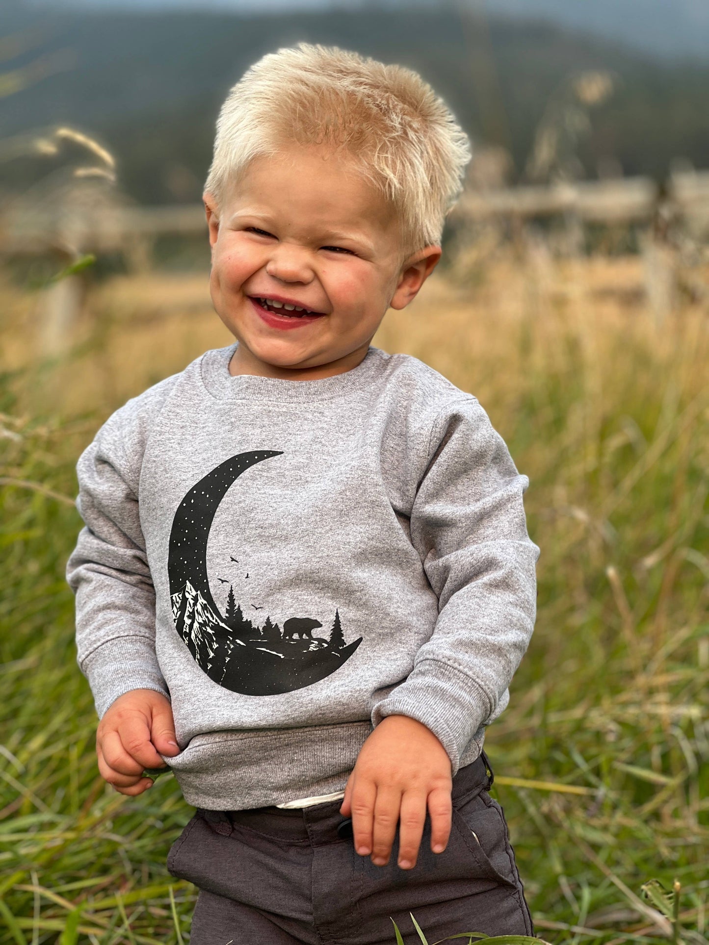 Walk In the Woods Kids Crew Sweatshirt