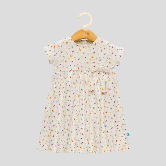 Floral Flair Dress with Bow