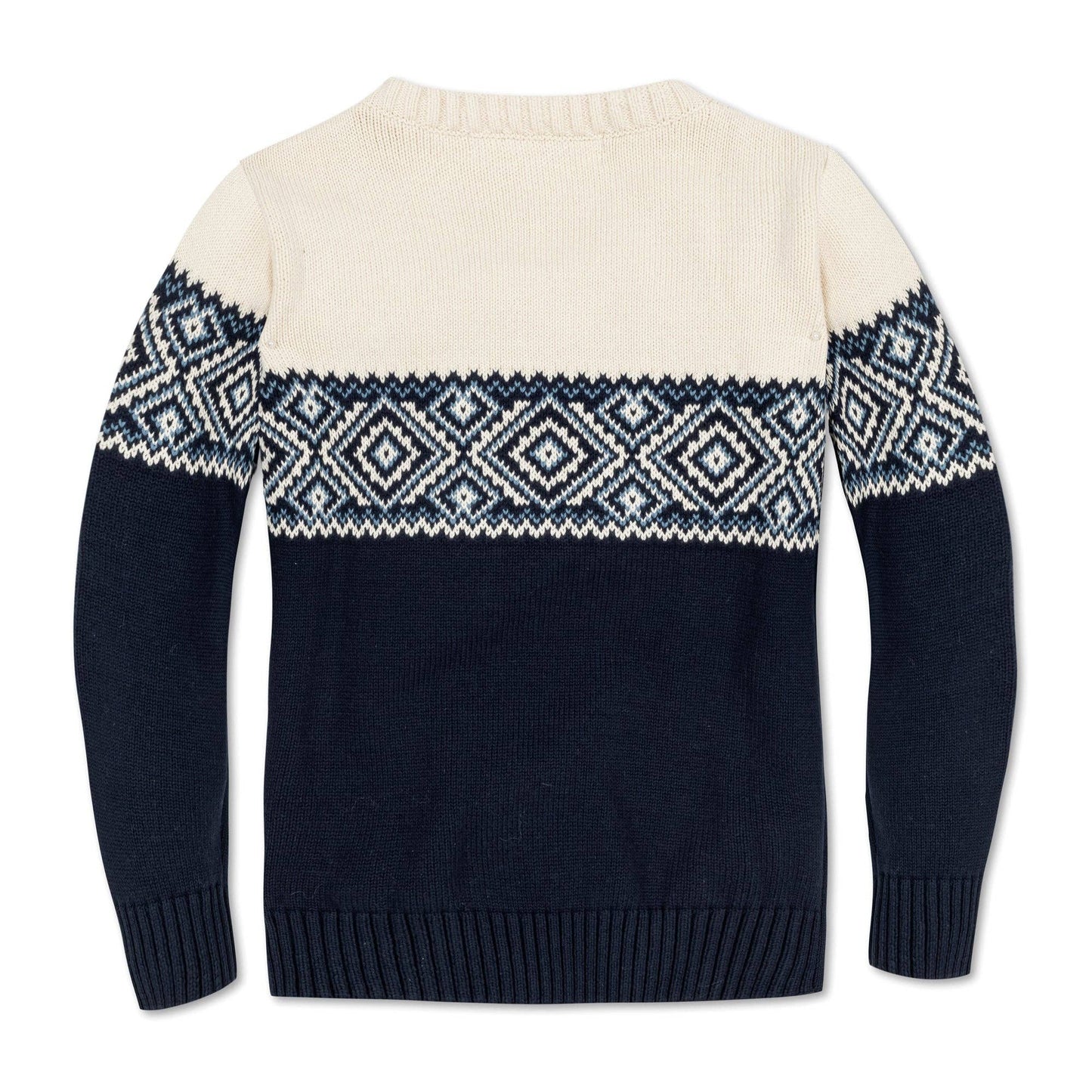 Organic Ski Lodge Intarsia Button Sweater