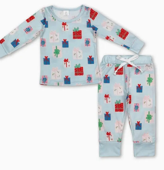 Blue Gift Pajamas