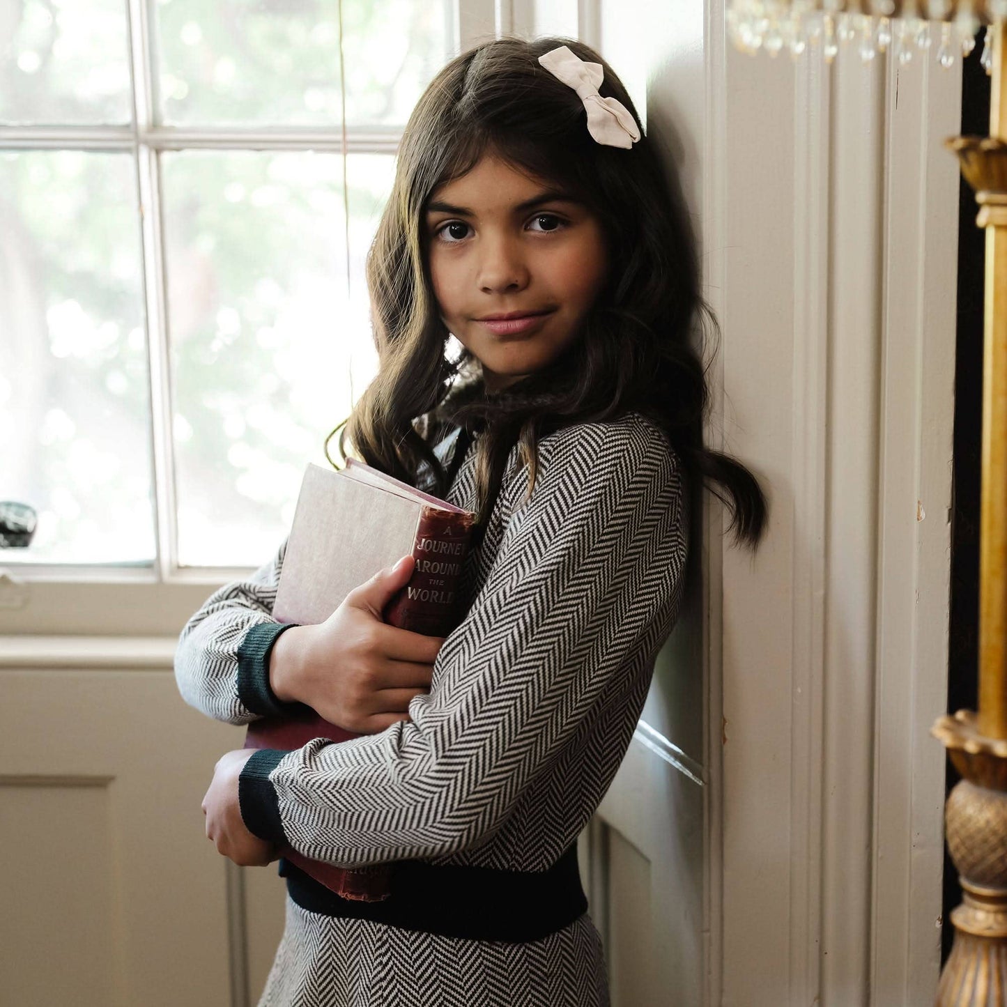 Organic Faux Fur Cardigan & Skirt Set