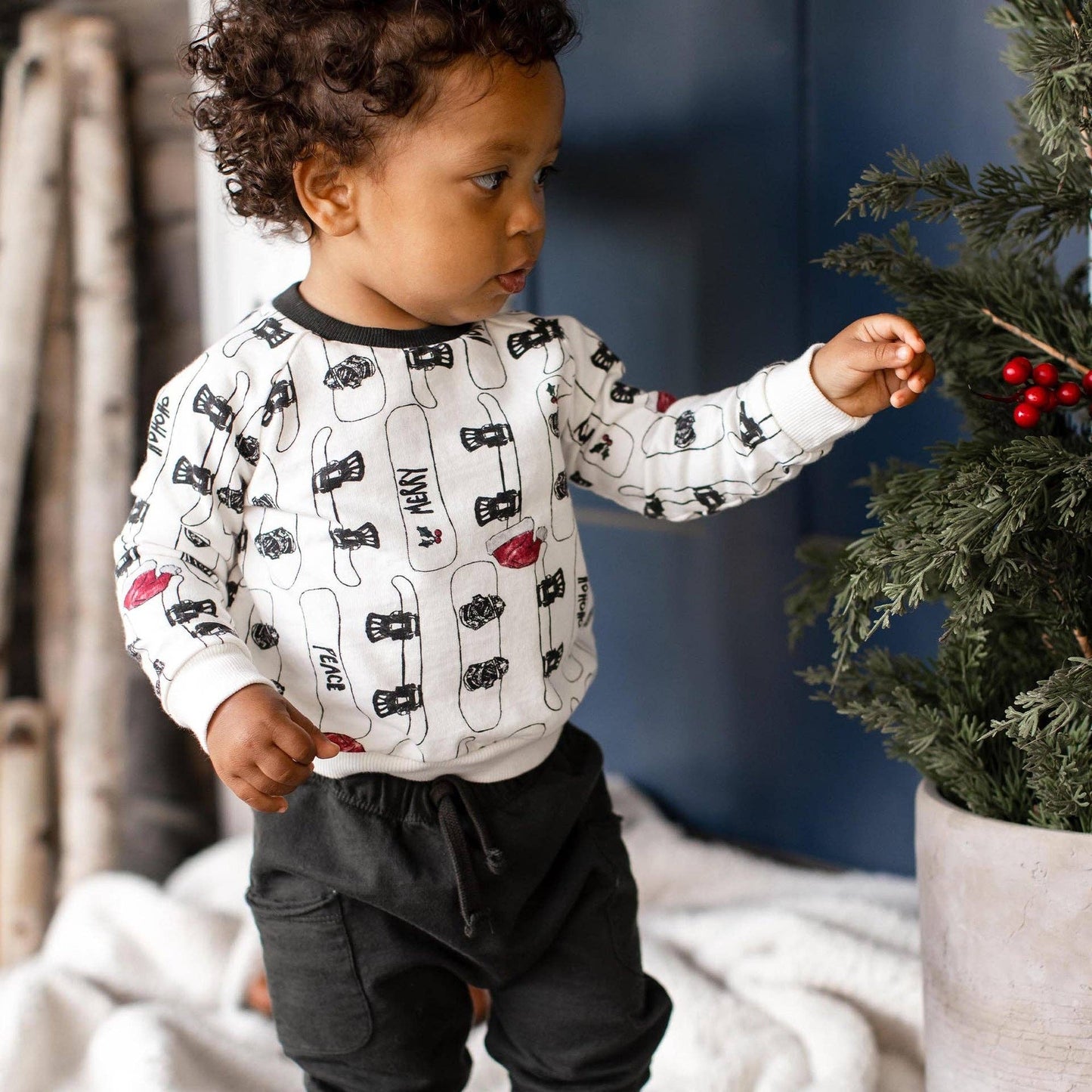Deck The Slopes Sweatshirt & Pants Set