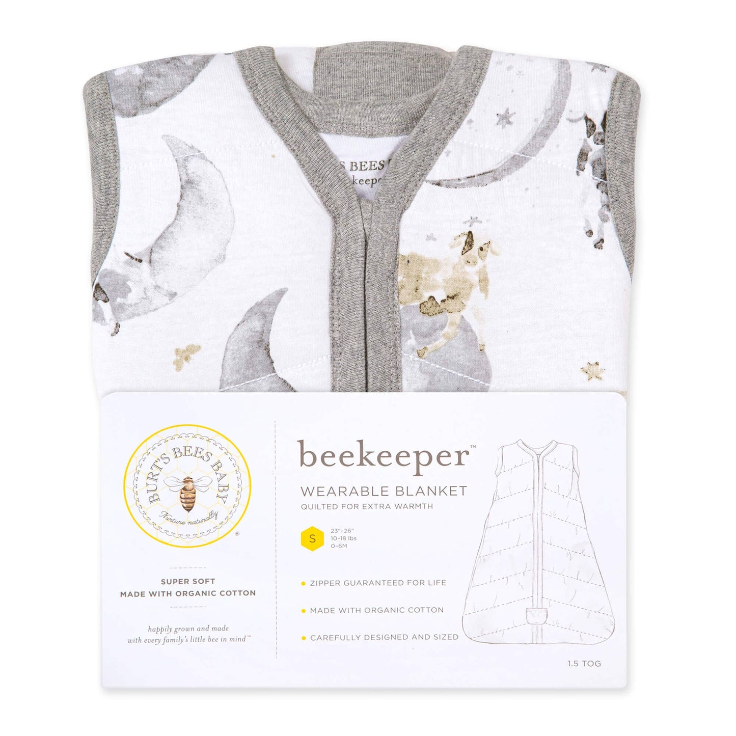 Over the Moon Organic Beekeeper™ Wearable Sleep Blanket