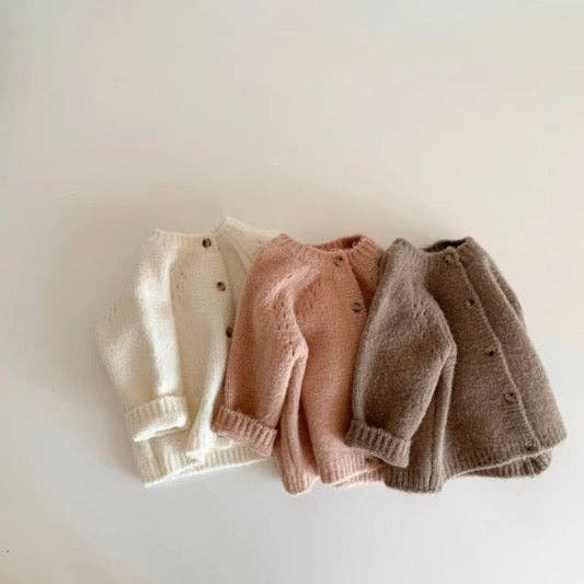 Blush Organic Cotton Kids Cardigan