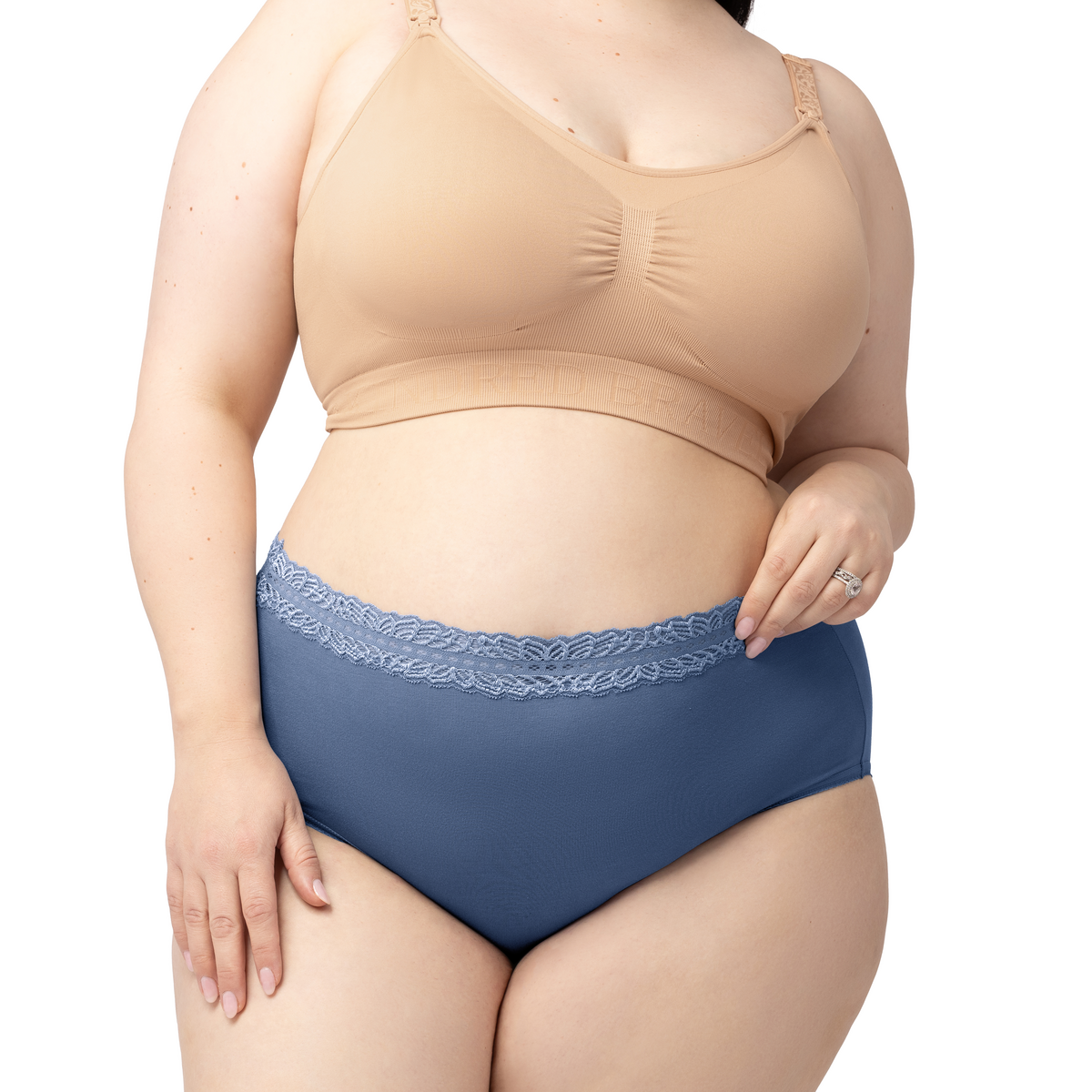 High-Waisted Postpartum Recovery Panties -Dusty Hues
