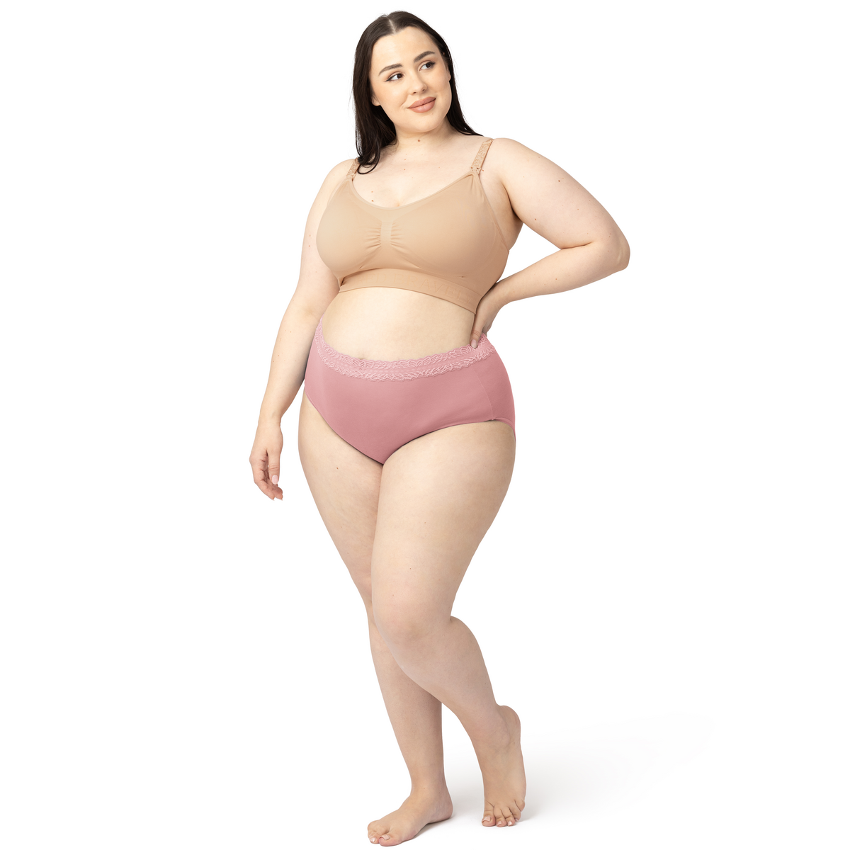 High-Waisted Postpartum Recovery Panties -Dusty Hues
