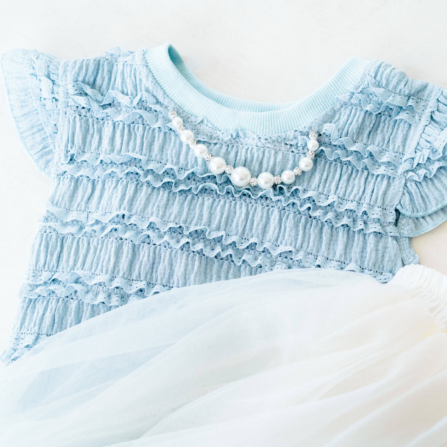 Blue Pearl Skirt Set