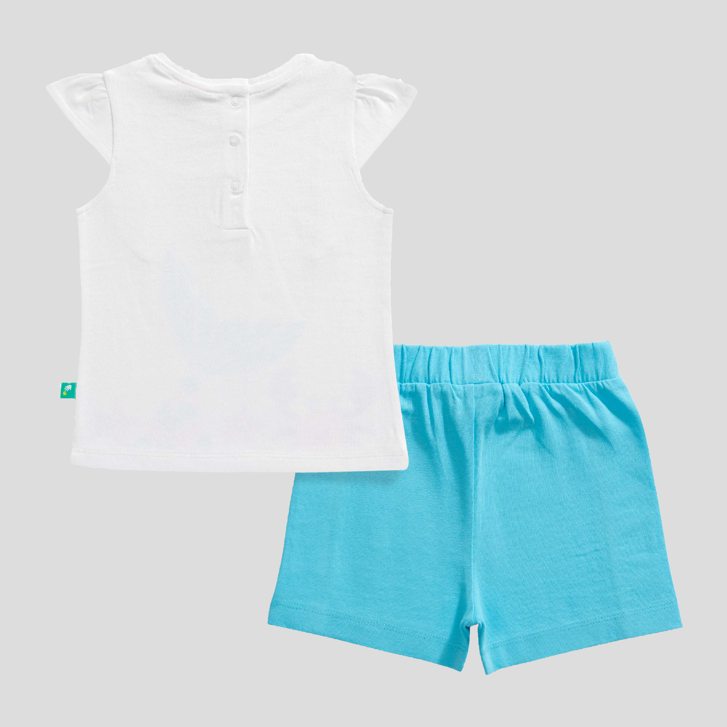 Mermaid Ruffled Tee & Shorts Set