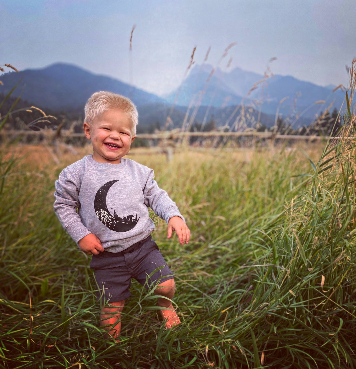 Walk In the Woods Kids Crew Sweatshirt