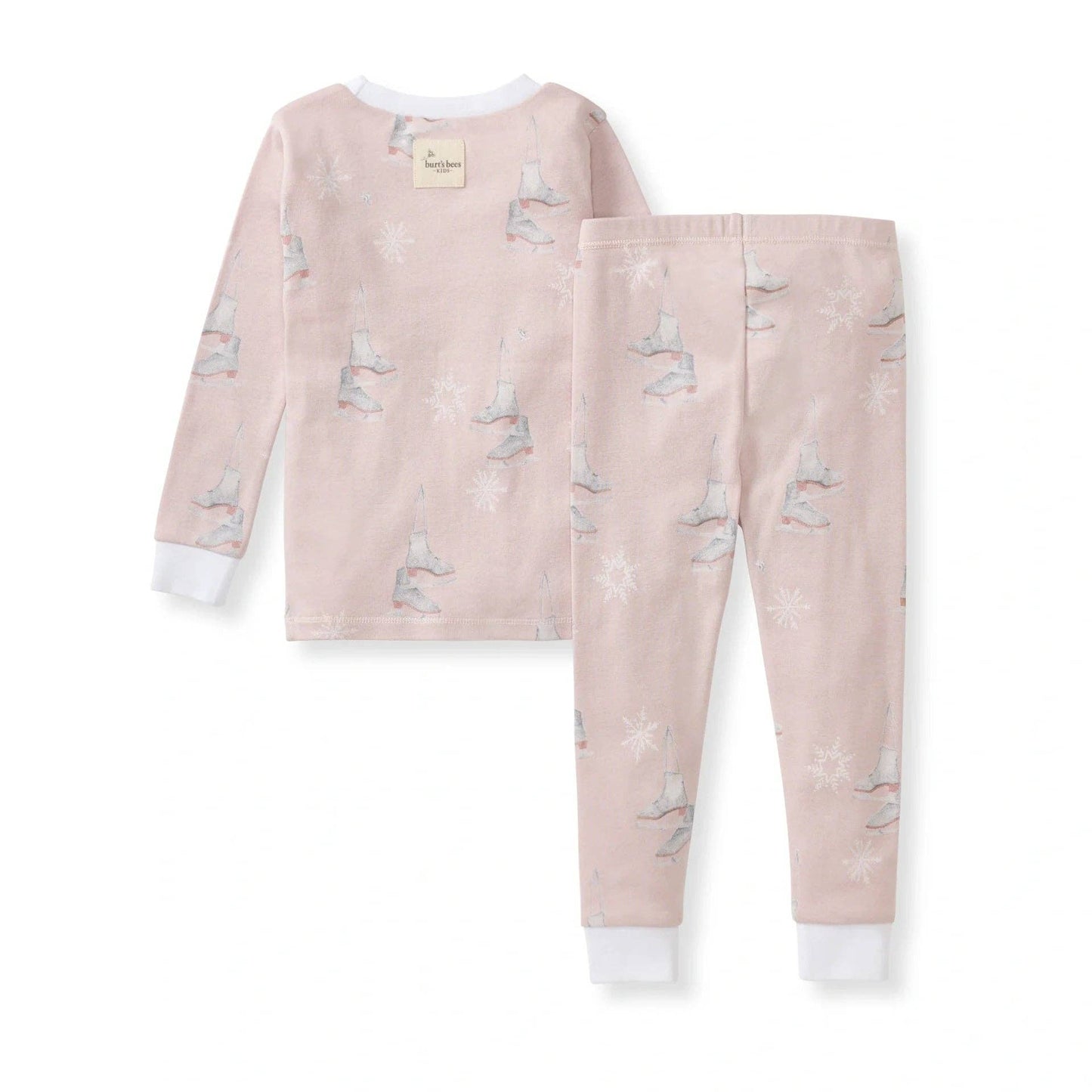 Ice Skates Organic Cotton Two-Piece Pajamas