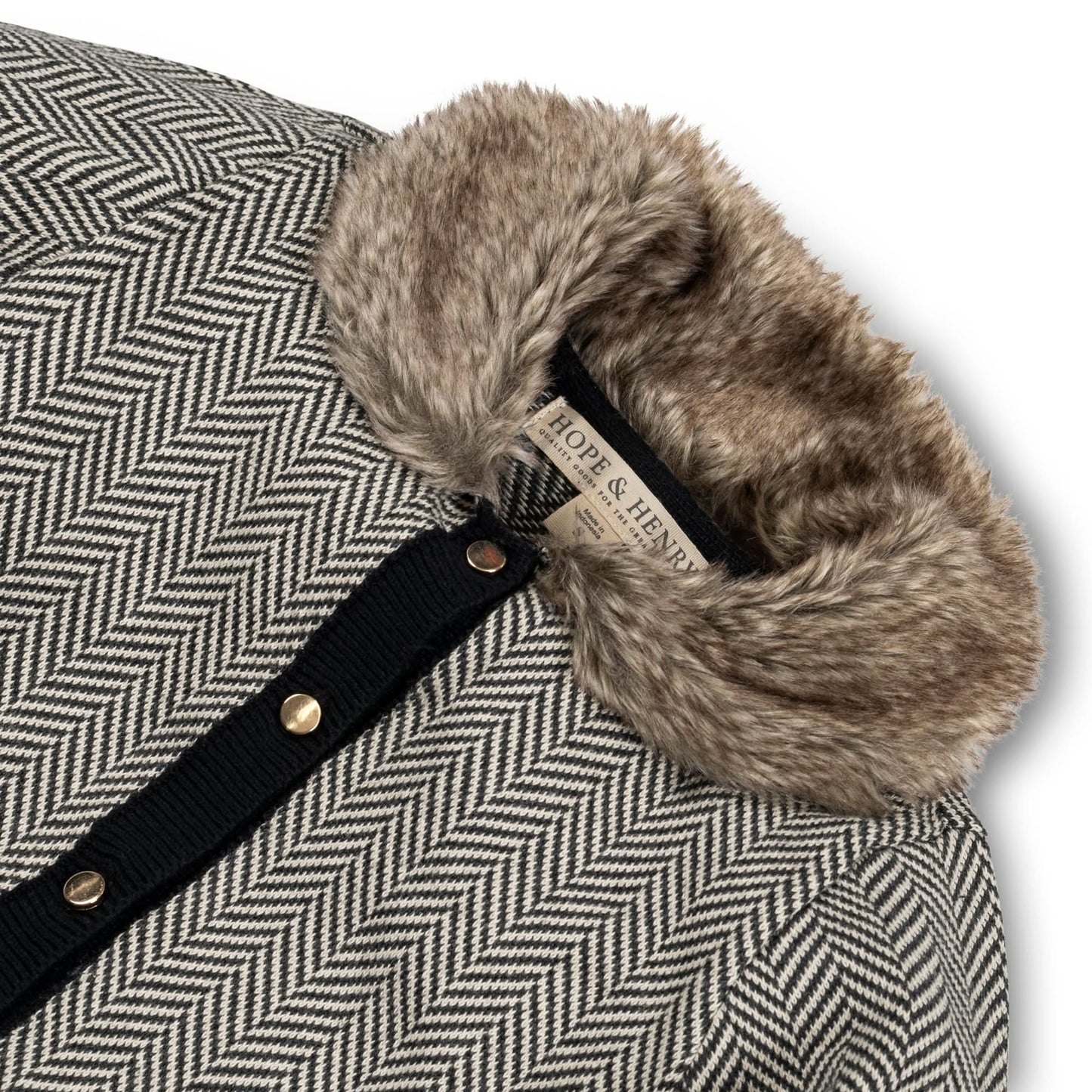 Organic Faux Fur Cardigan & Skirt Set