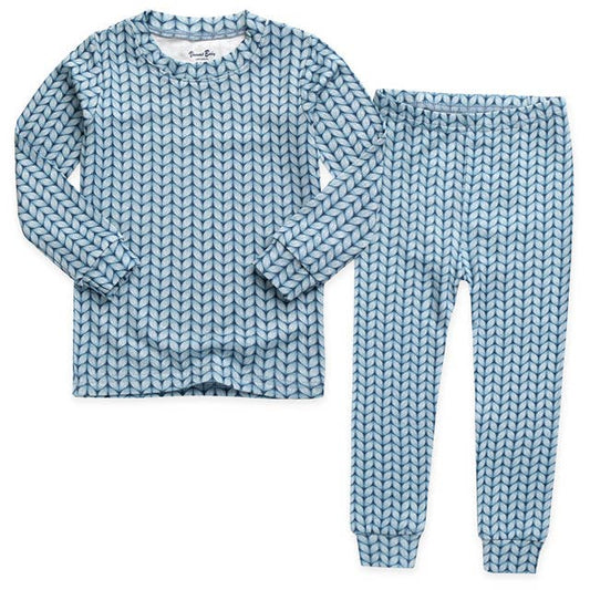 Cozy Knit Mint Long Sleeve PJs