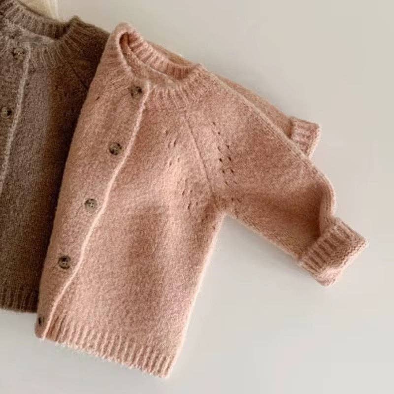Blush Organic Cotton Kids Cardigan