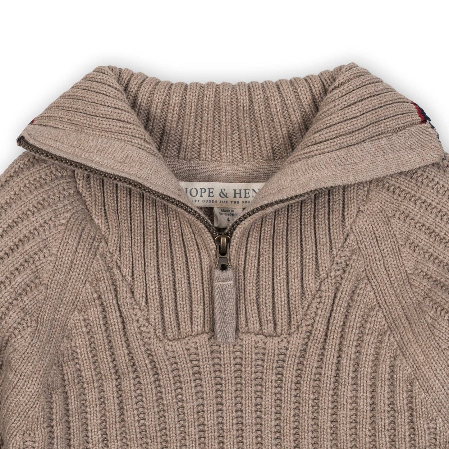 Organic Sweater Dress: Taupe Heather