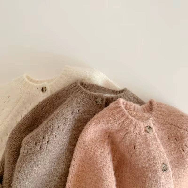 Blush Organic Cotton Kids Cardigan