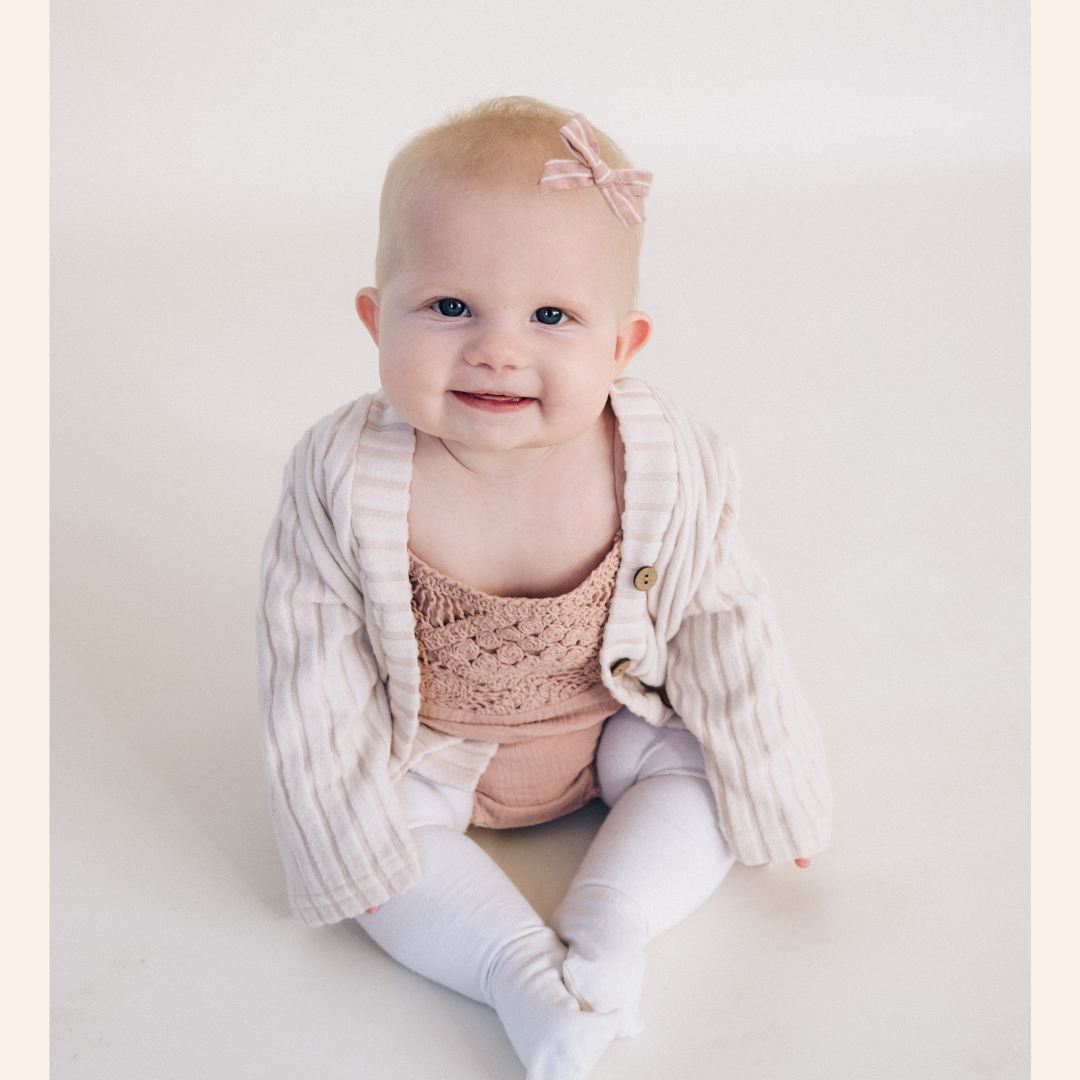 Dusty Rose Crochet Onesie