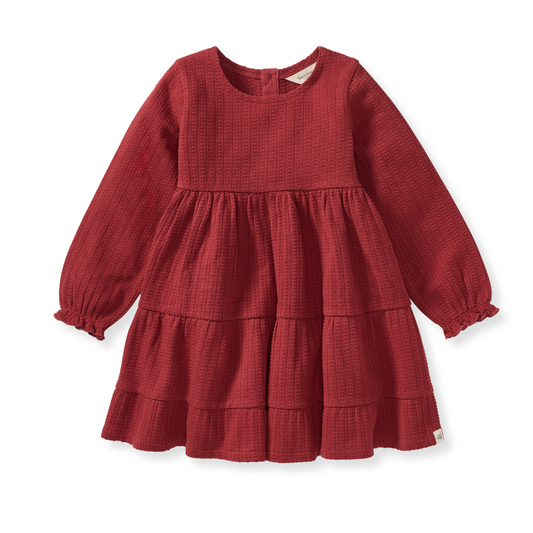Brick Red Organic Cotton Dress