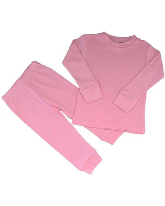 Pink Long-Sleeved Tee & Pant Set