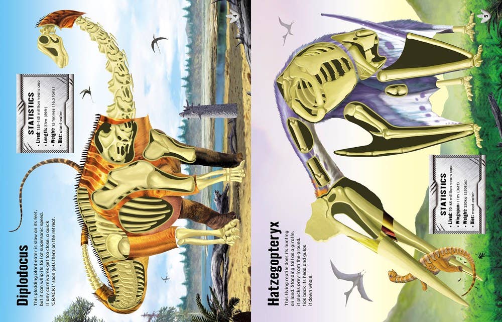 Build Your Own Dinosaurs Sticker Book : Usborne