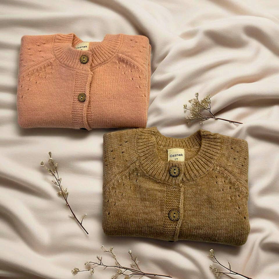 Blush Organic Cotton Kids Cardigan