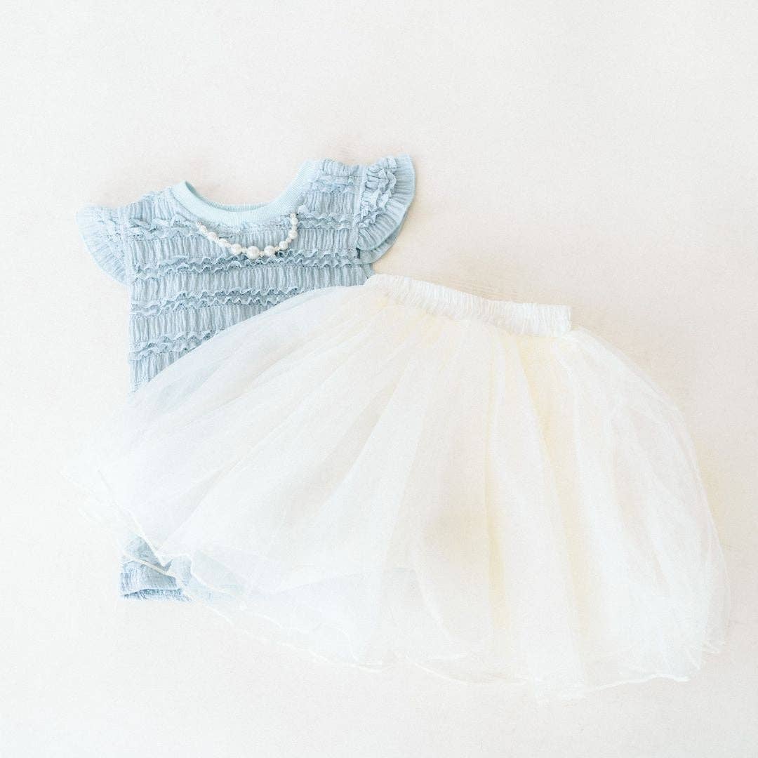 Blue Pearl Skirt Set