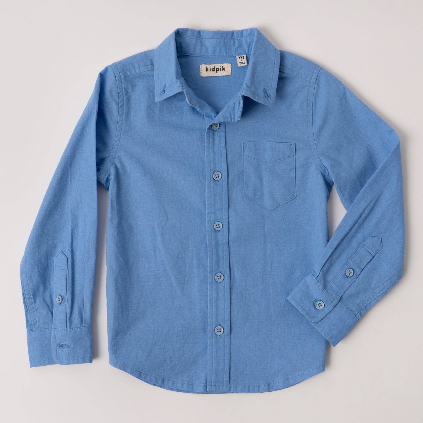 Roll Sleeve Linen Shirt
