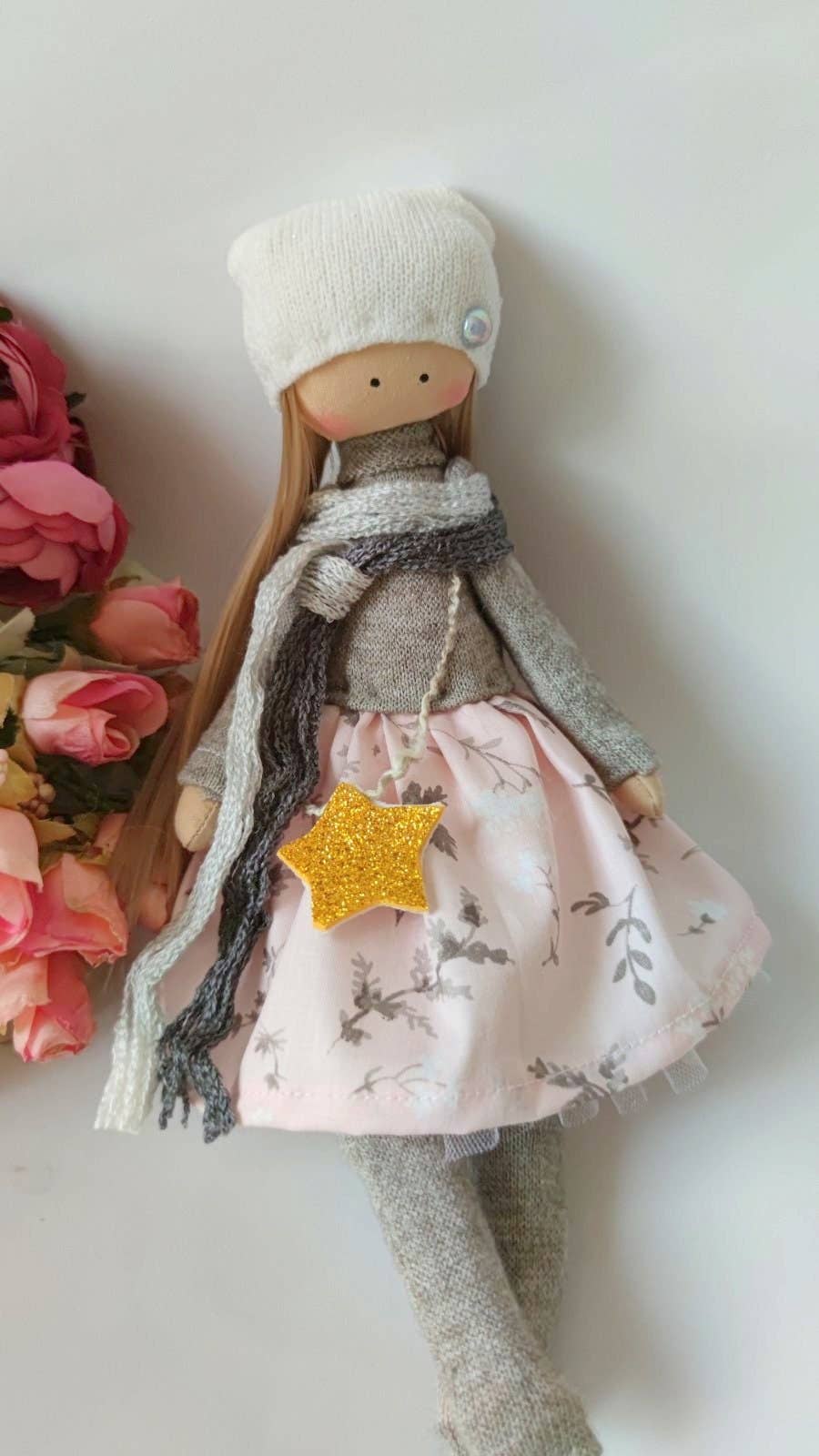 Handmade,Fabric, Heirloom Doll