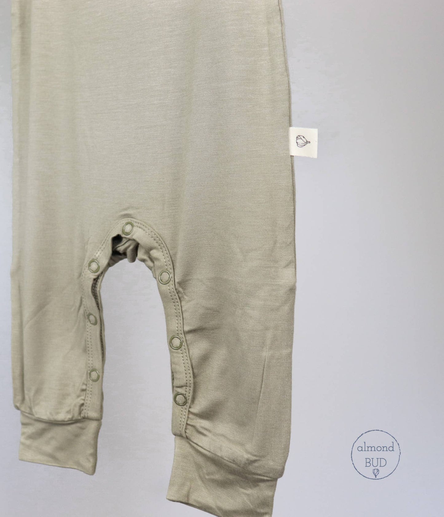 Muted Sage Baby Bamboo Romper