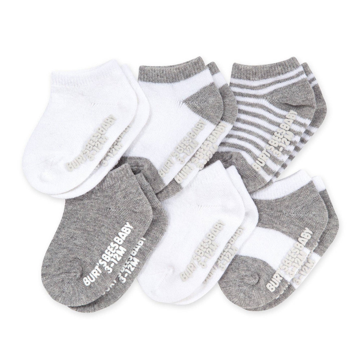 Set of 6 Multi Ankle Socks for 3-12 Months