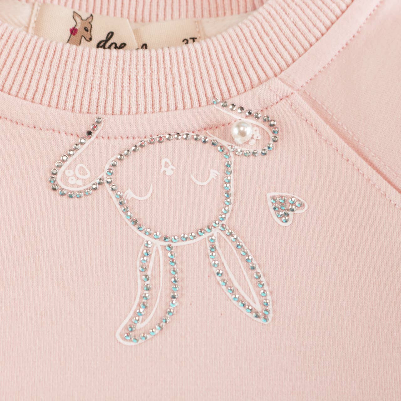 Pink Deer Rhinestone Sweatshirt