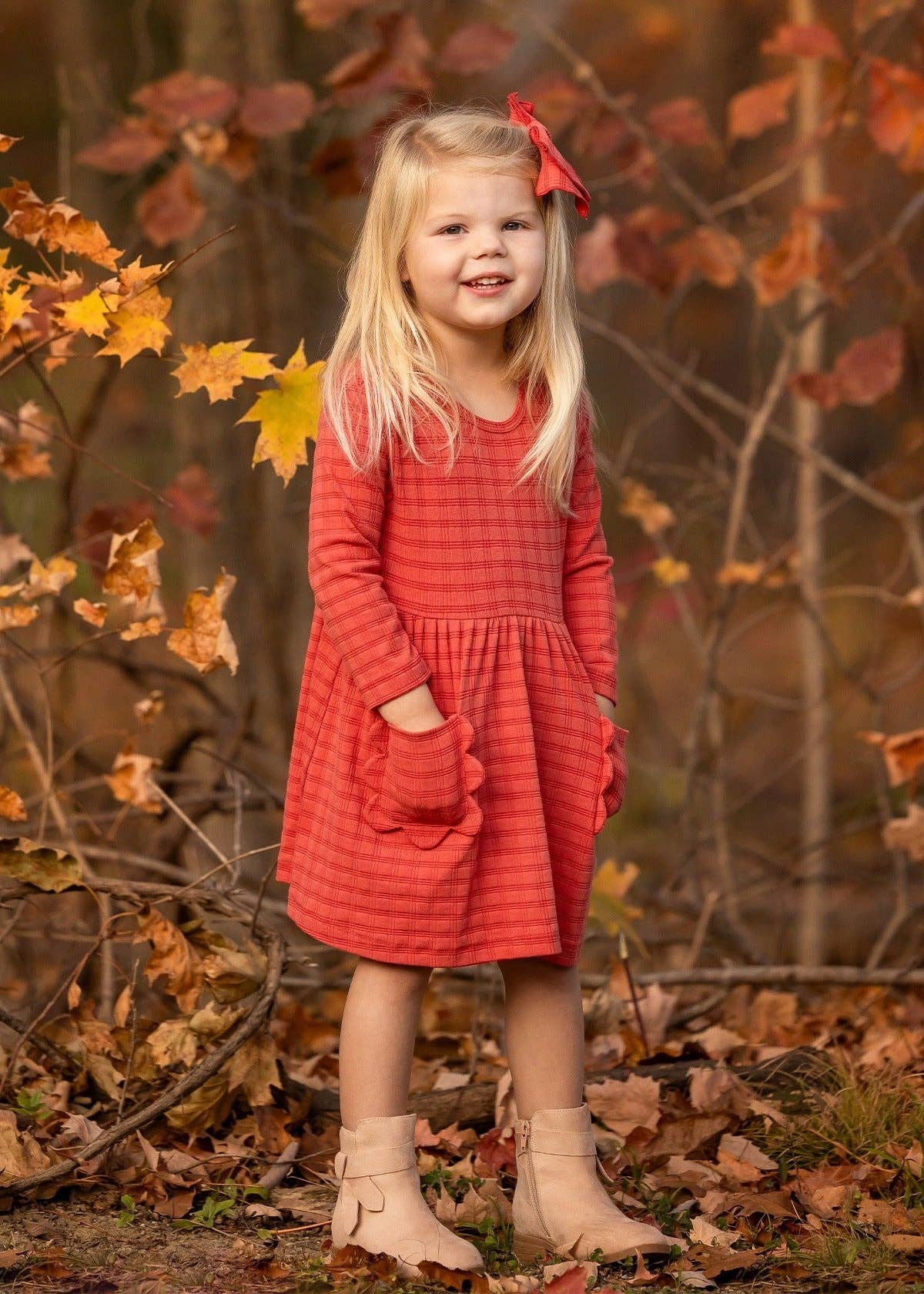 Red Gingham Tea Party Dress