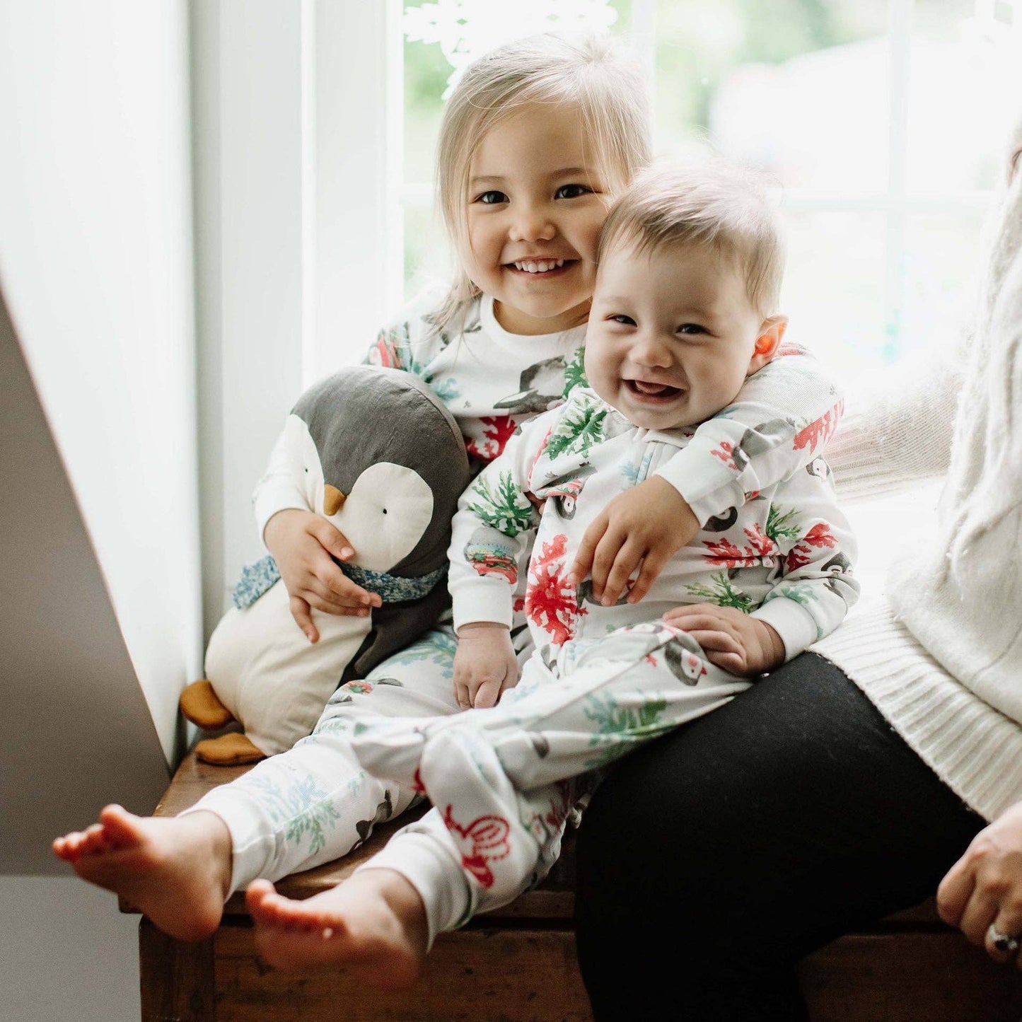 Cozy Penguins Two-Piece Pajamas