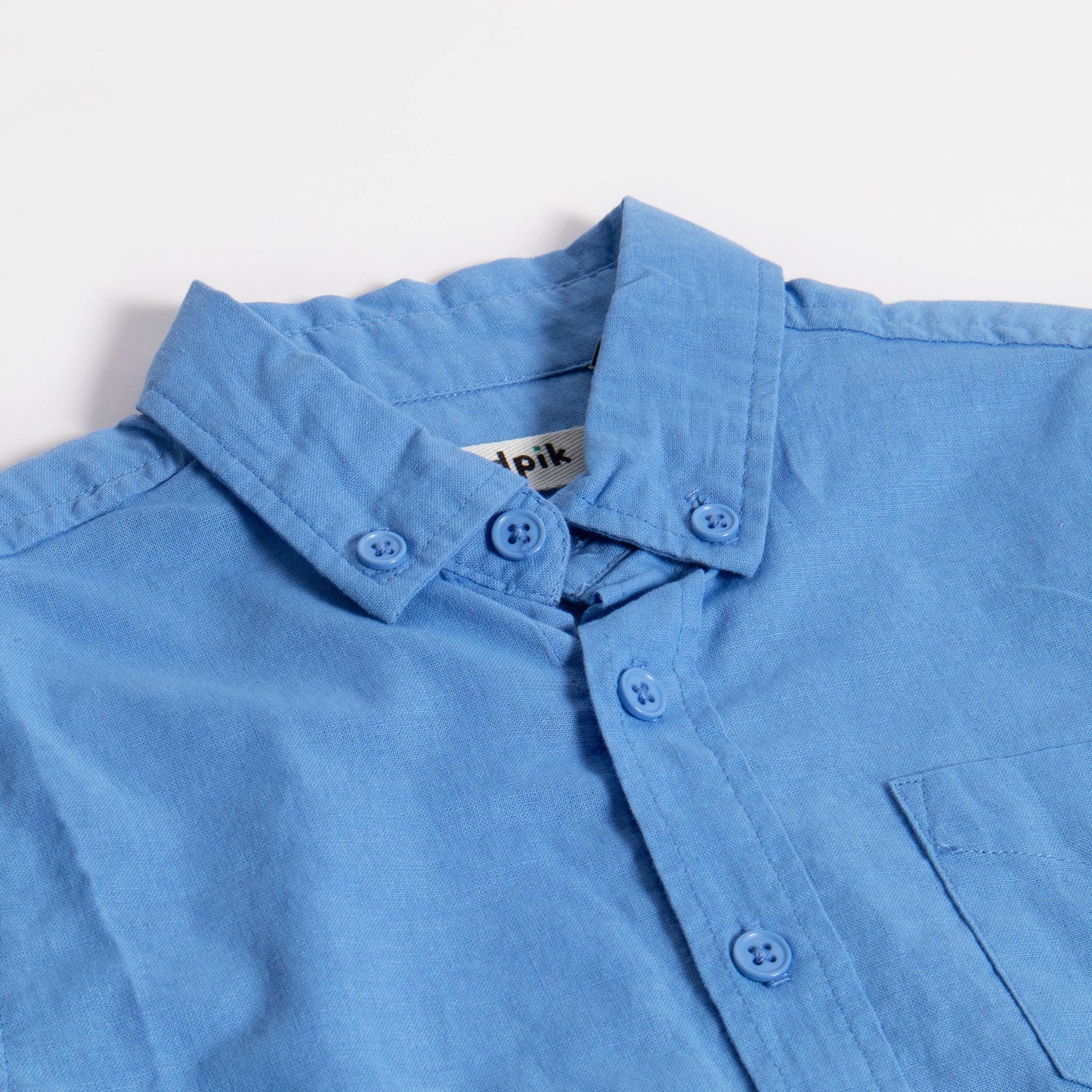 Roll Sleeve Linen Shirt