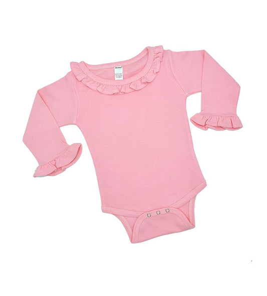 Ruffle Frill Bodysuit - Pink
