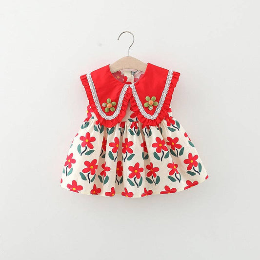 Red Flower Sundress