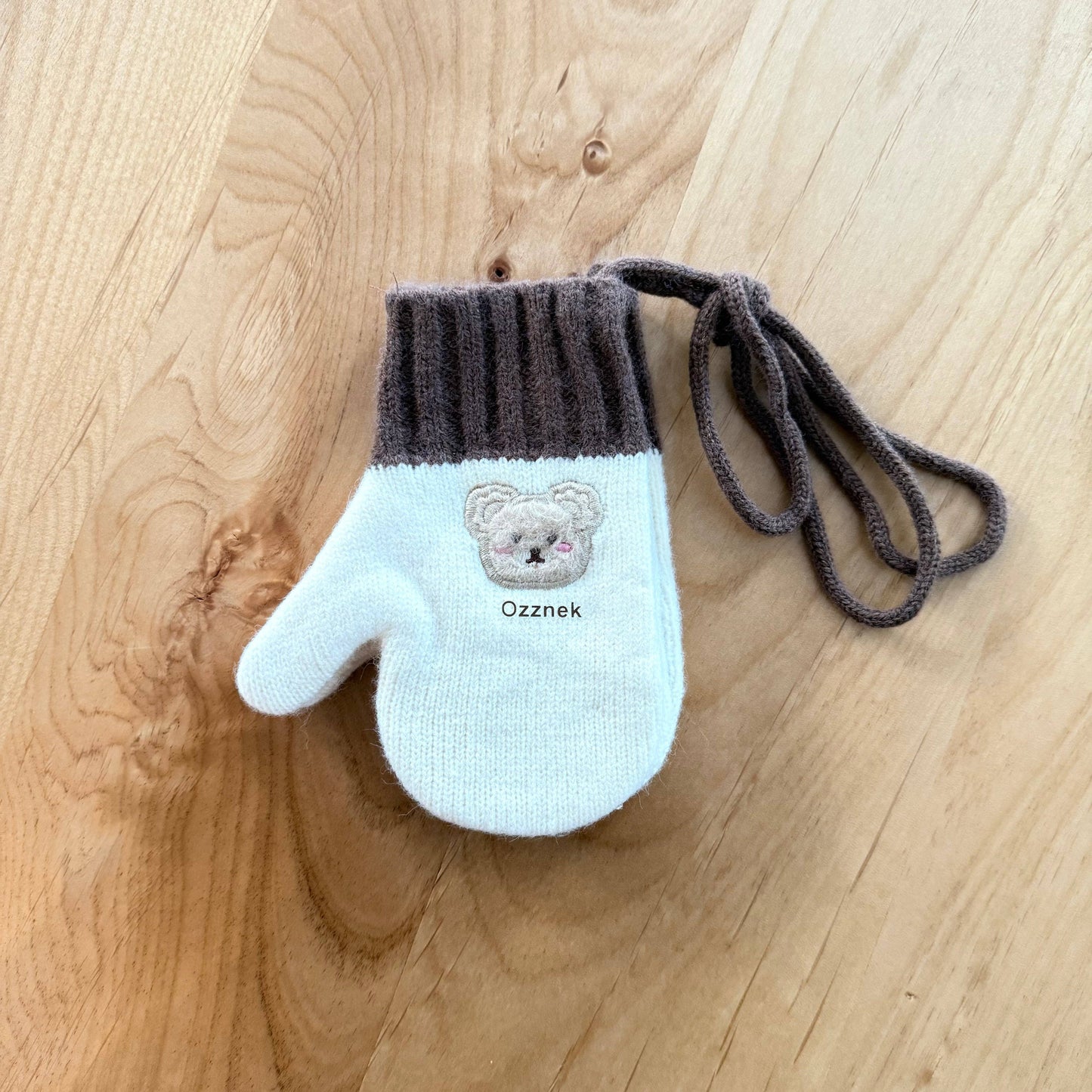 Coffee and Cream Winter Gloves