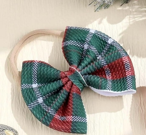 Christmas Bow Headbands (Large)